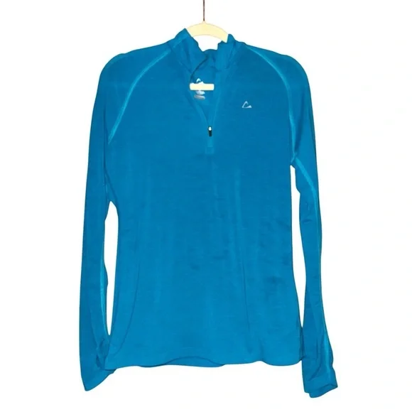 PARADOX Merino Blend Blue DriRelease Fresh Guard 1/4 Zip Shirt Base Layer Size M - Picture 2 of 11